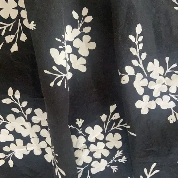 Kate Spade New York Women's Black and White Floral Maxi Skirt with pockets XXS - Picture 5 of 6